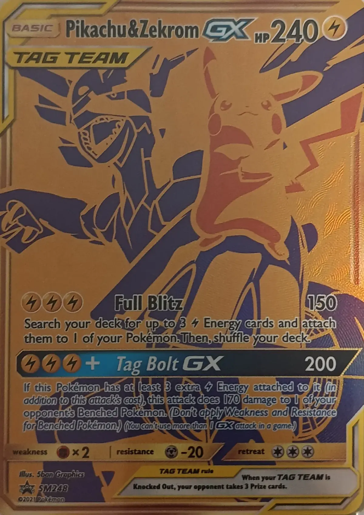 Pikachu&zekrom tag team sm 248 promo