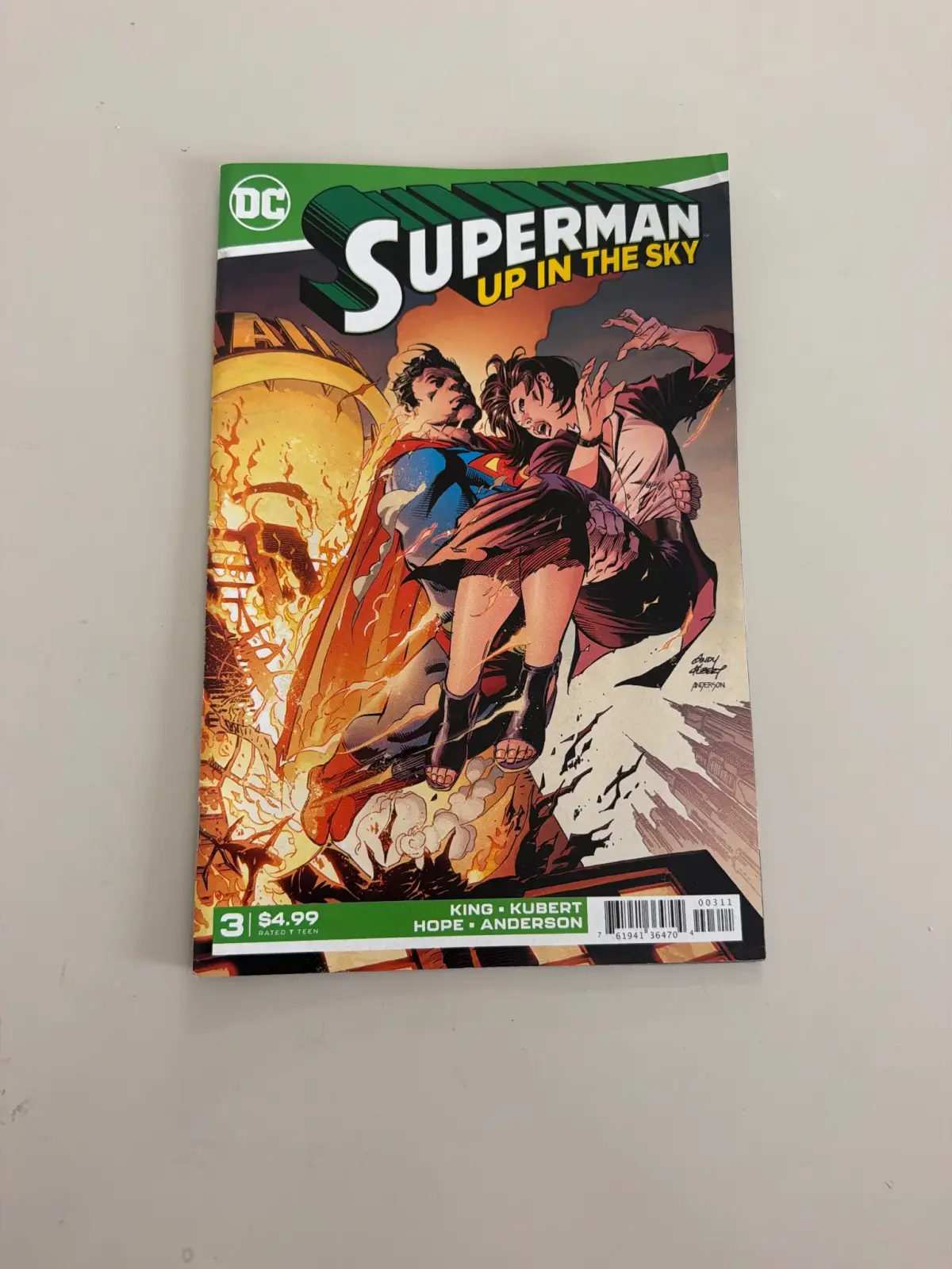 Superman up in the sky