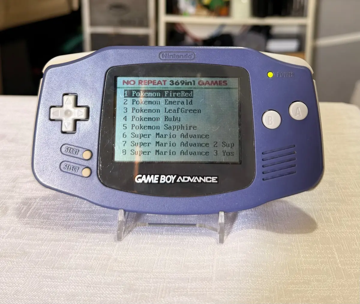 נינטנדו Game Boy advance Advance מקורי במצב כחדש + קלטת של 369 משחקים! 2