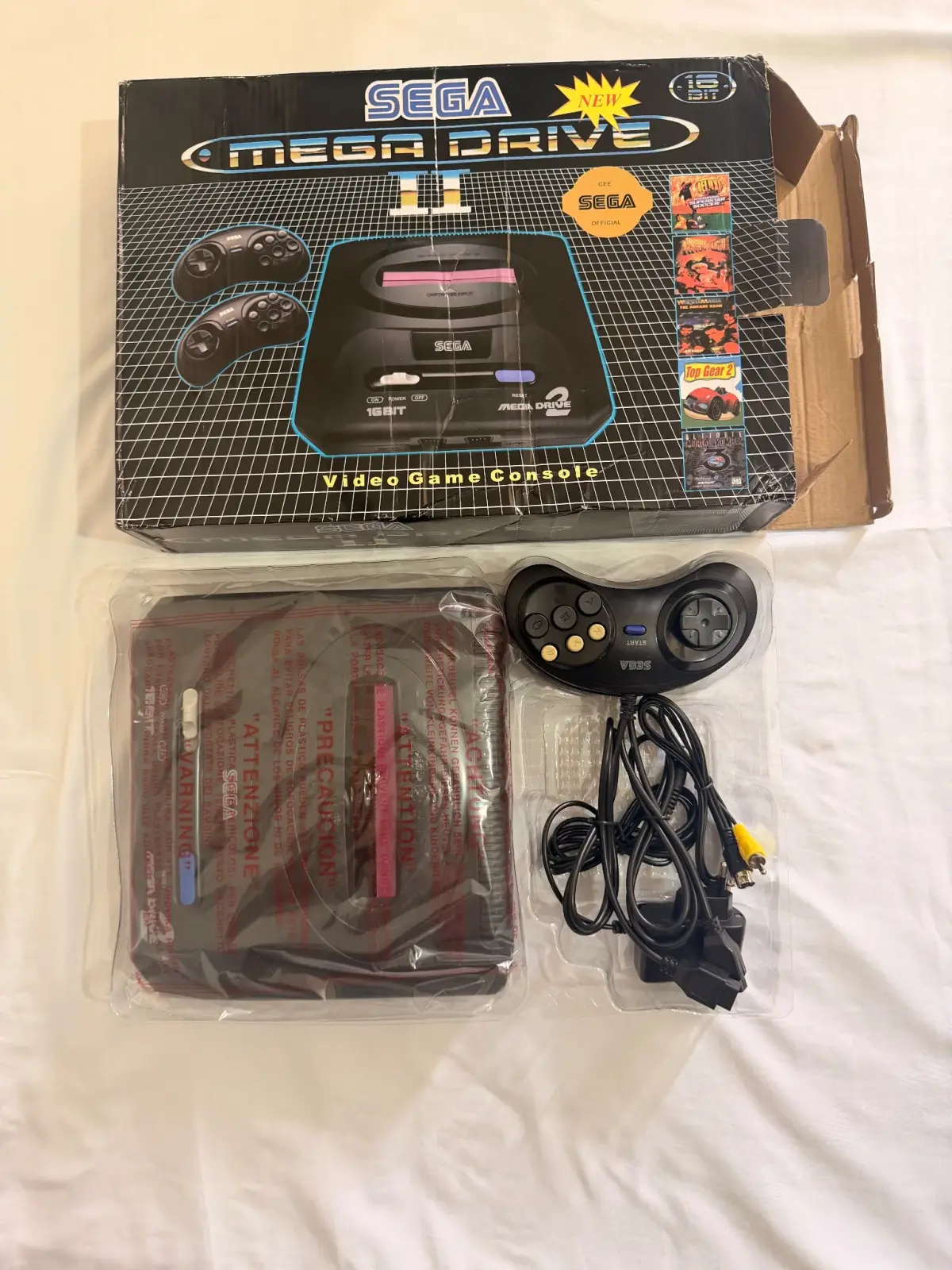 SEGA Mega Drive II עם קופסה – קונסולת רטרו (רפרודוקציה) 2