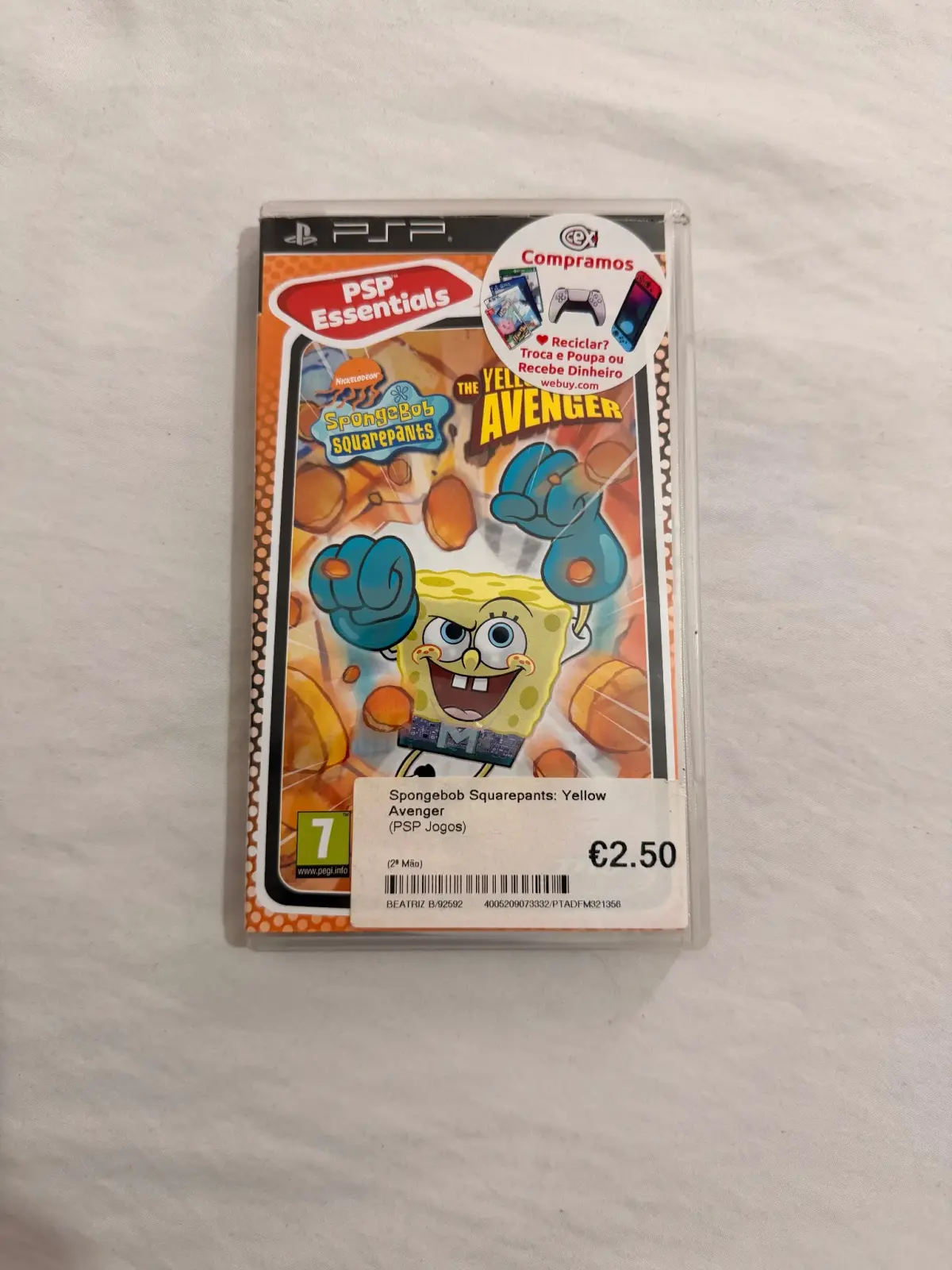 SpongeBob SquarePants: The Yellow Avenger – PSP Essentials – PSP