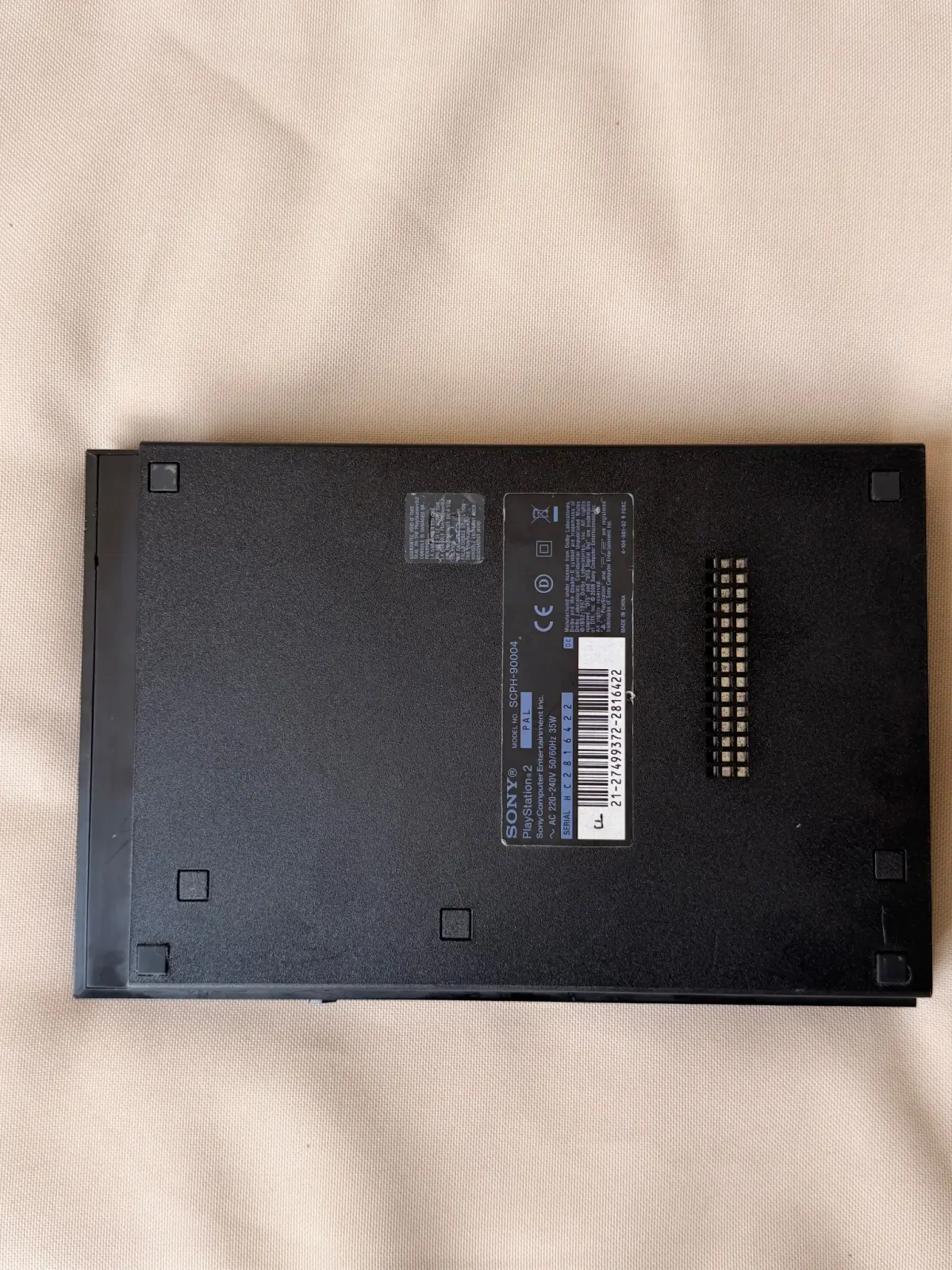 Sony PlayStation 2 Slim SCPH-90004 – קונסולת רטרו שחורה 4