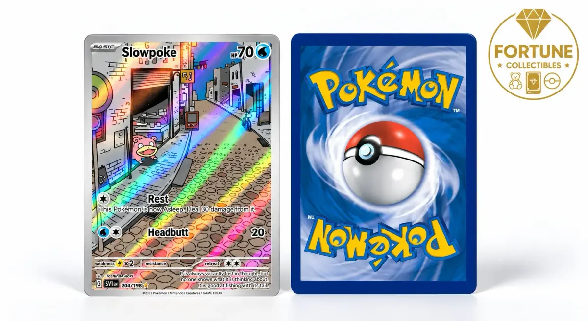 קלף פוקימון Slowpoke Illustration Rare (אנגלית) – Scarlet & Violet Base (204/198)
