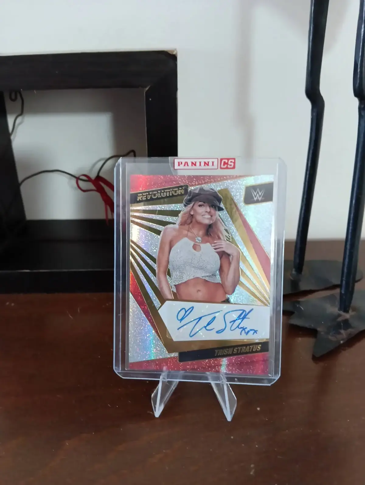 Panini card - Trish signed 